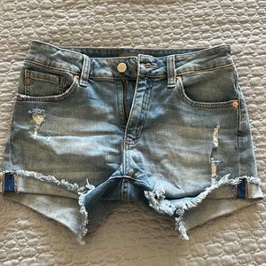 Size small Jean shorts barely worn
